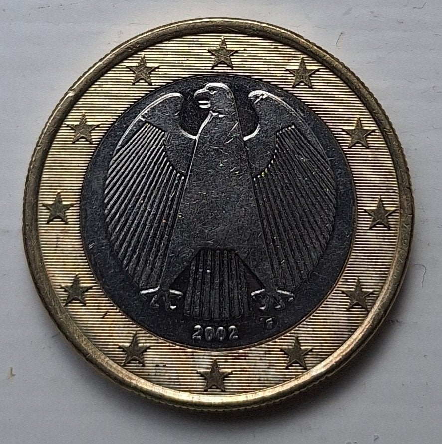 1 euro 2002 Duitsland (F), Postzegels en Munten, Munten | Europa | Euromunten, Ophalen of Verzenden, Duitsland, 1 euro, Losse munt