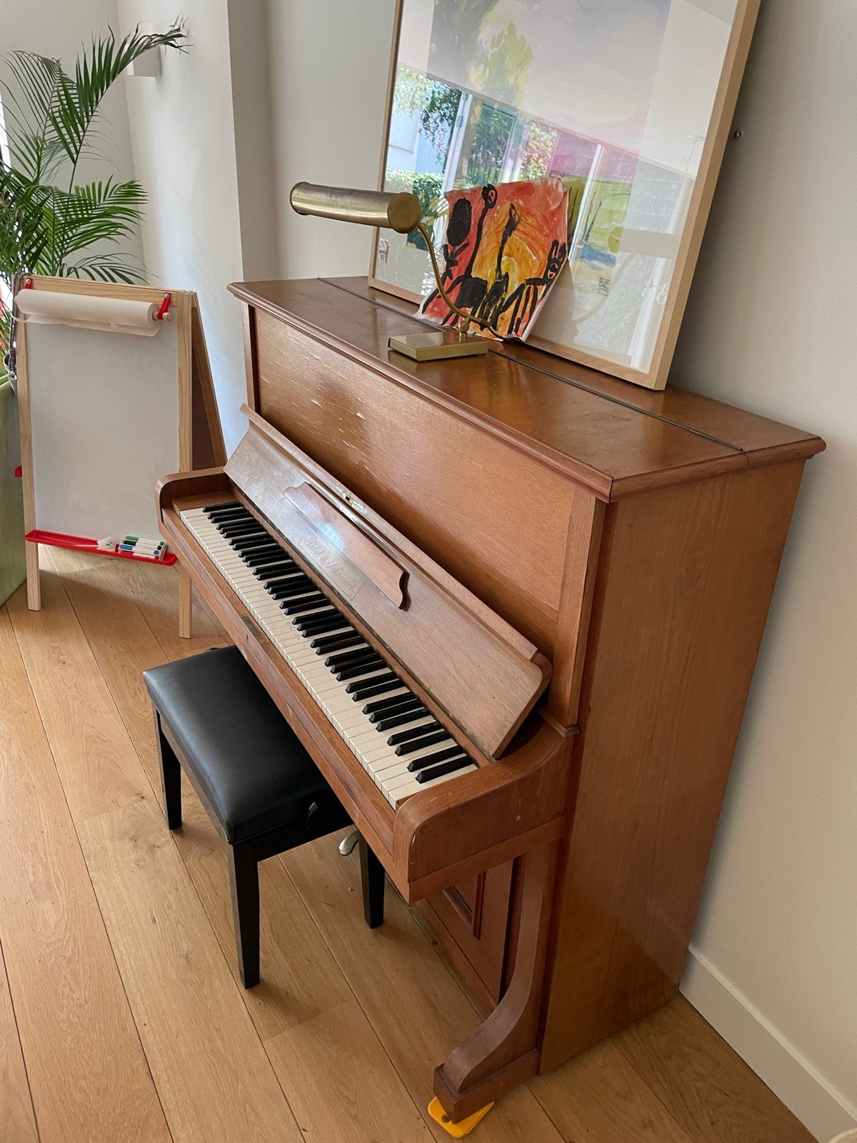 Pabst & Schneider piano  (gratis af te halen), Ophalen, Gebruikt, Bruin, Piano