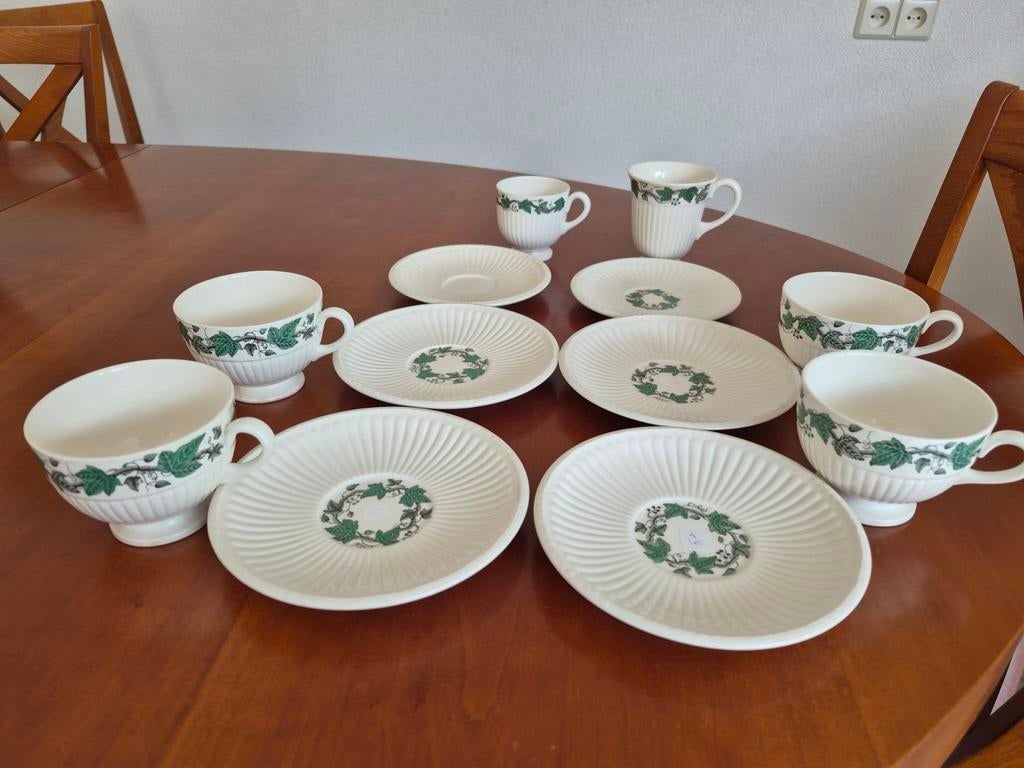 Prachtige Wedgwood kop en schotels set, Ophalen of Verzenden