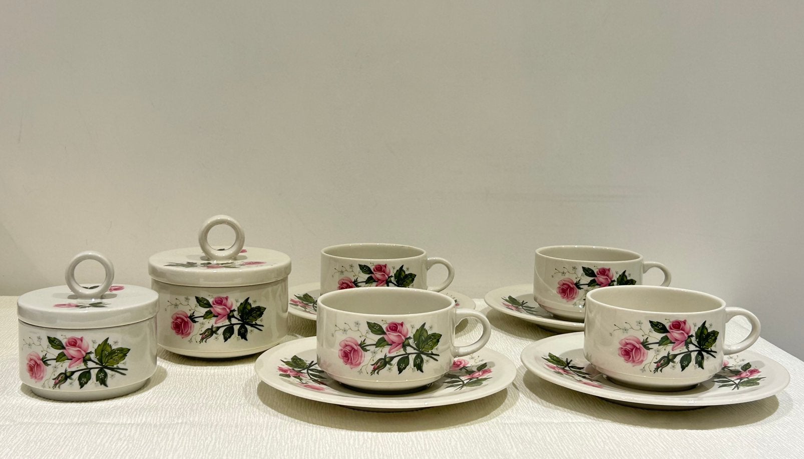 Villeroy & Boch Septfontaines Servies – Pink Roses Set, Ophalen of Verzenden