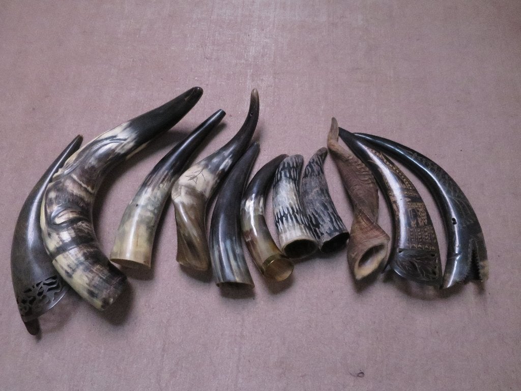11 MOOIE ECHTE HOORNS VAN 20 TOT 40 CM, Ophalen of Verzenden