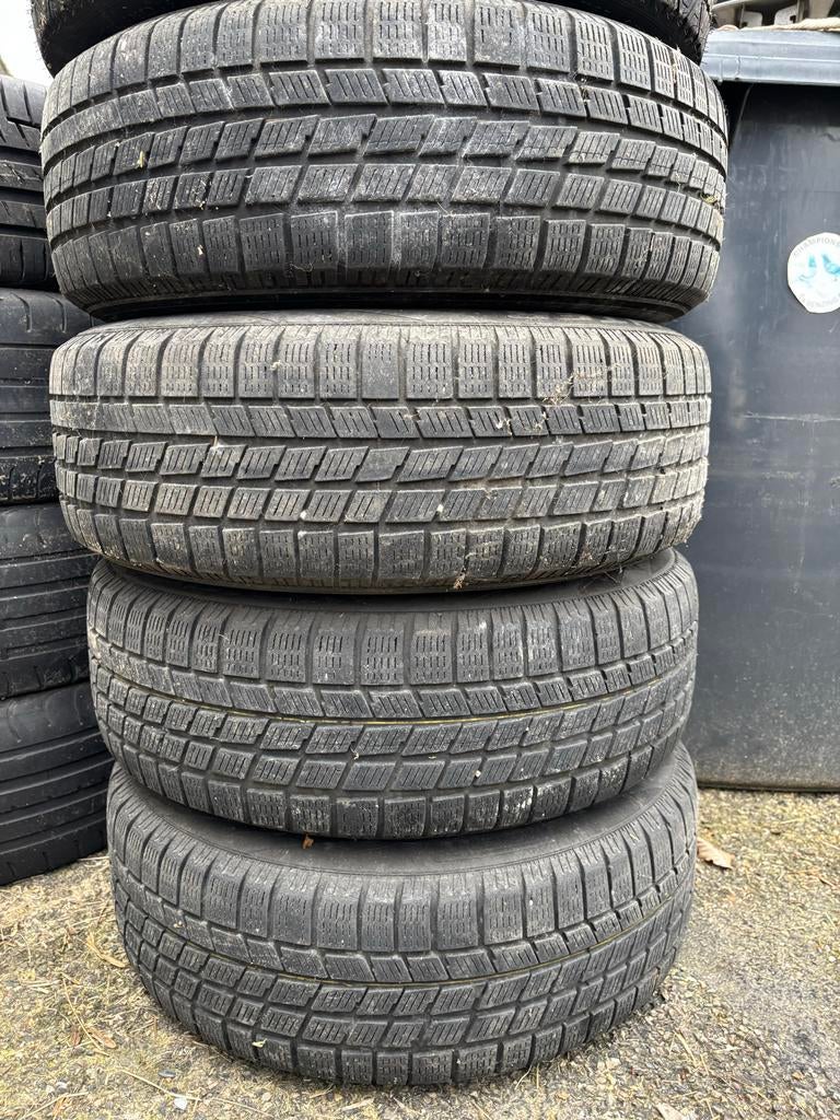 BMW E46 Winterbanden op Stalen Velg, Ophalen, Gebruikt, 15 inch, Banden en Velgen
