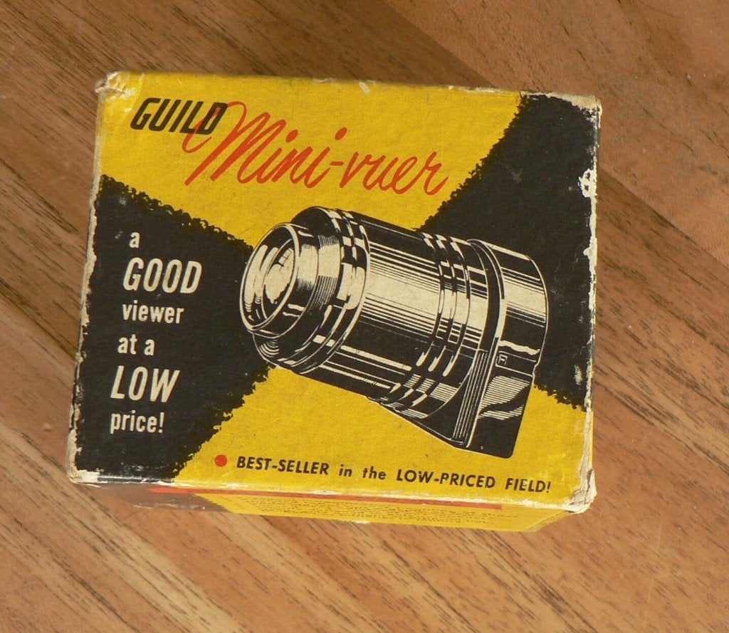 vintage CRAFTMEN'S GUILD MINI VUER voor 5x5 dia's, Verzamelen, Fotografica en Filmapparatuur, Ophalen of Verzenden, 1940 tot 1960
