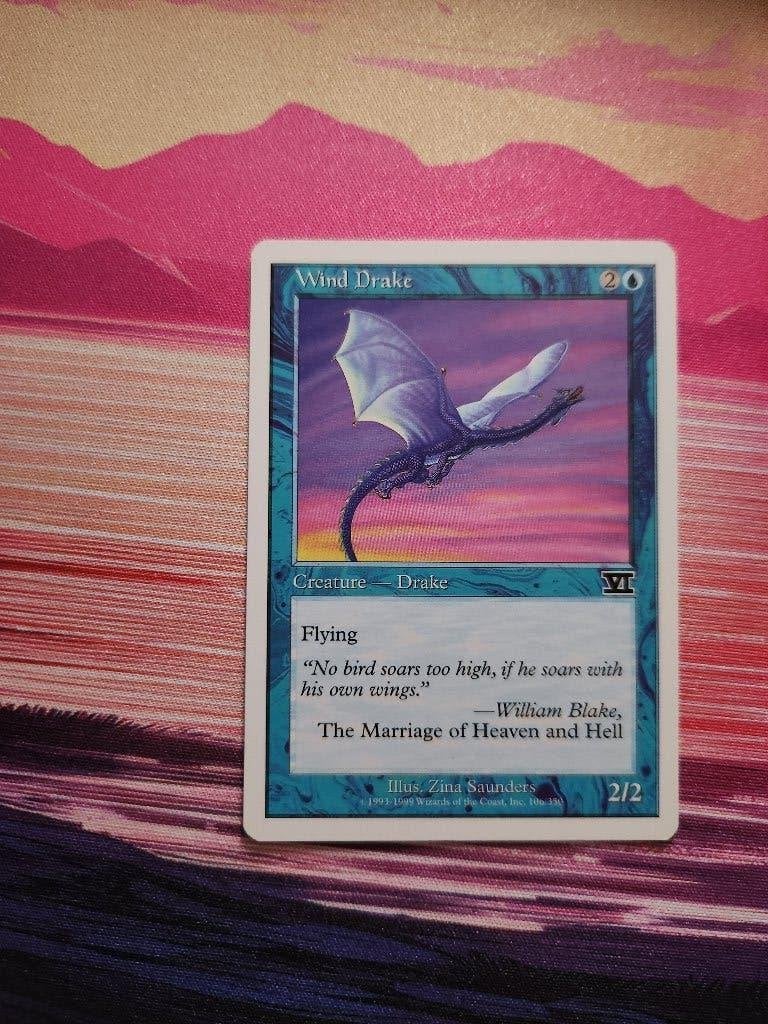 Wind Drake, Hobby en Vrije tijd, Verzamelkaartspellen | Magic the Gathering, Zo goed als nieuw, Ophalen of Verzenden