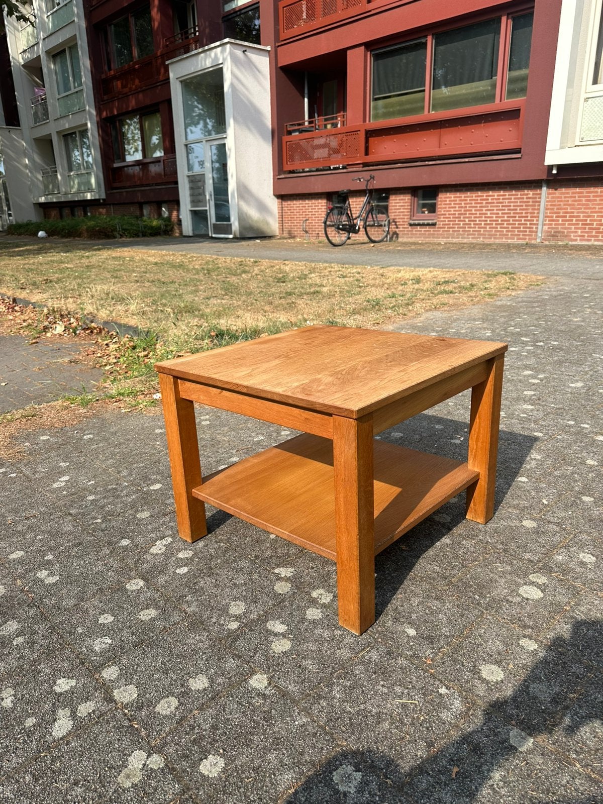 Bijzettafel hout, Ophalen, 50 tot 100 cm, Vierkant, Zo goed als nieuw