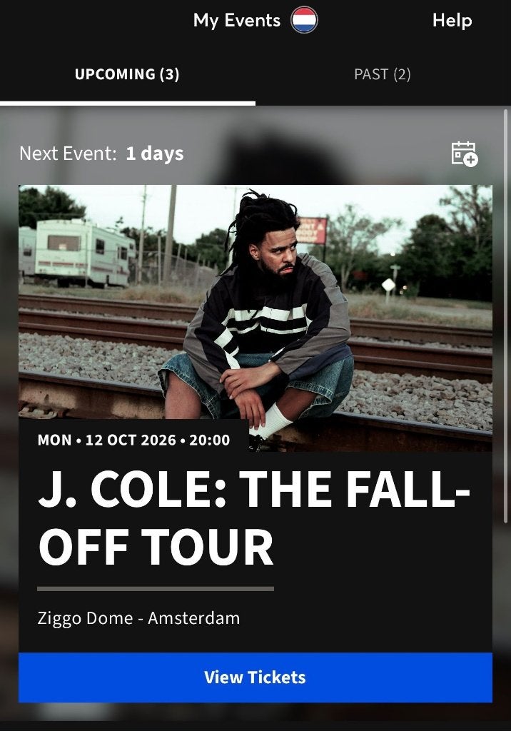 J. Cole : The Fall-off tour VIP Premium Package, Tickets en Kaartjes, Eén persoon, Oktober
