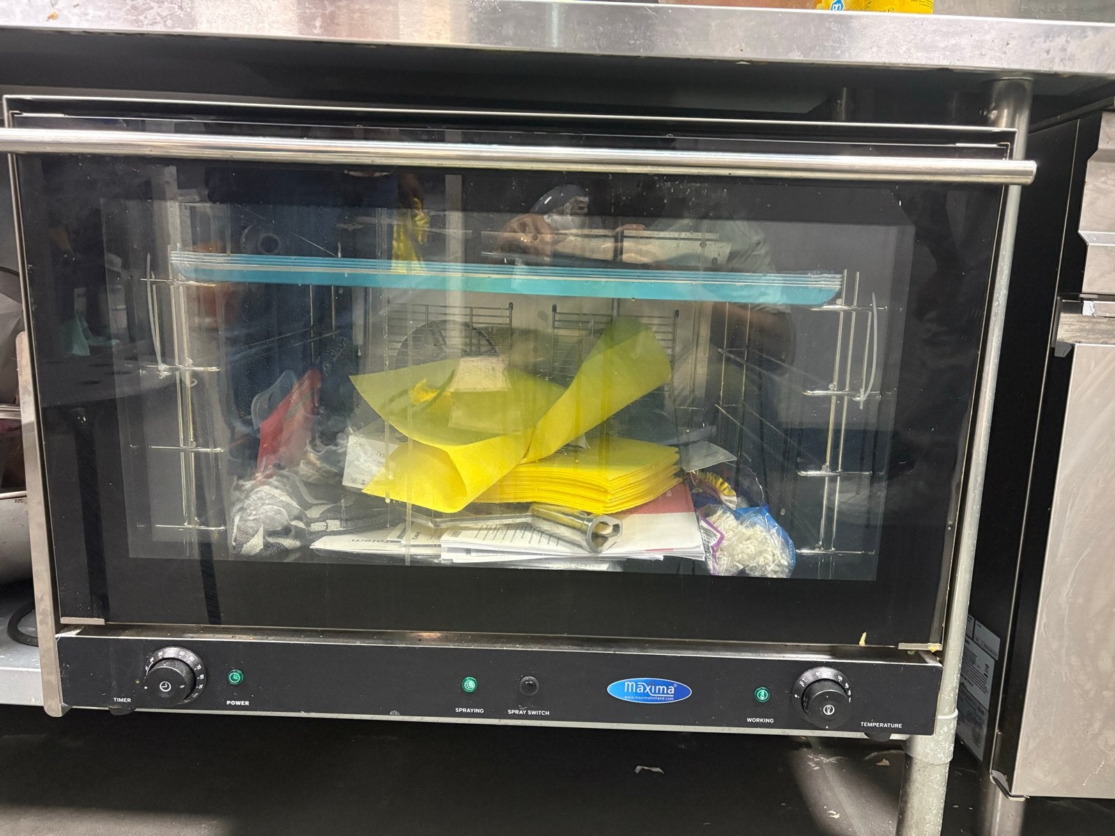 Maxima Convectie Oven MCO 60x40 Stoom - Horeca Kwaliteit, Ophalen, Horeca-oven, Hete lucht, 60 cm of meer