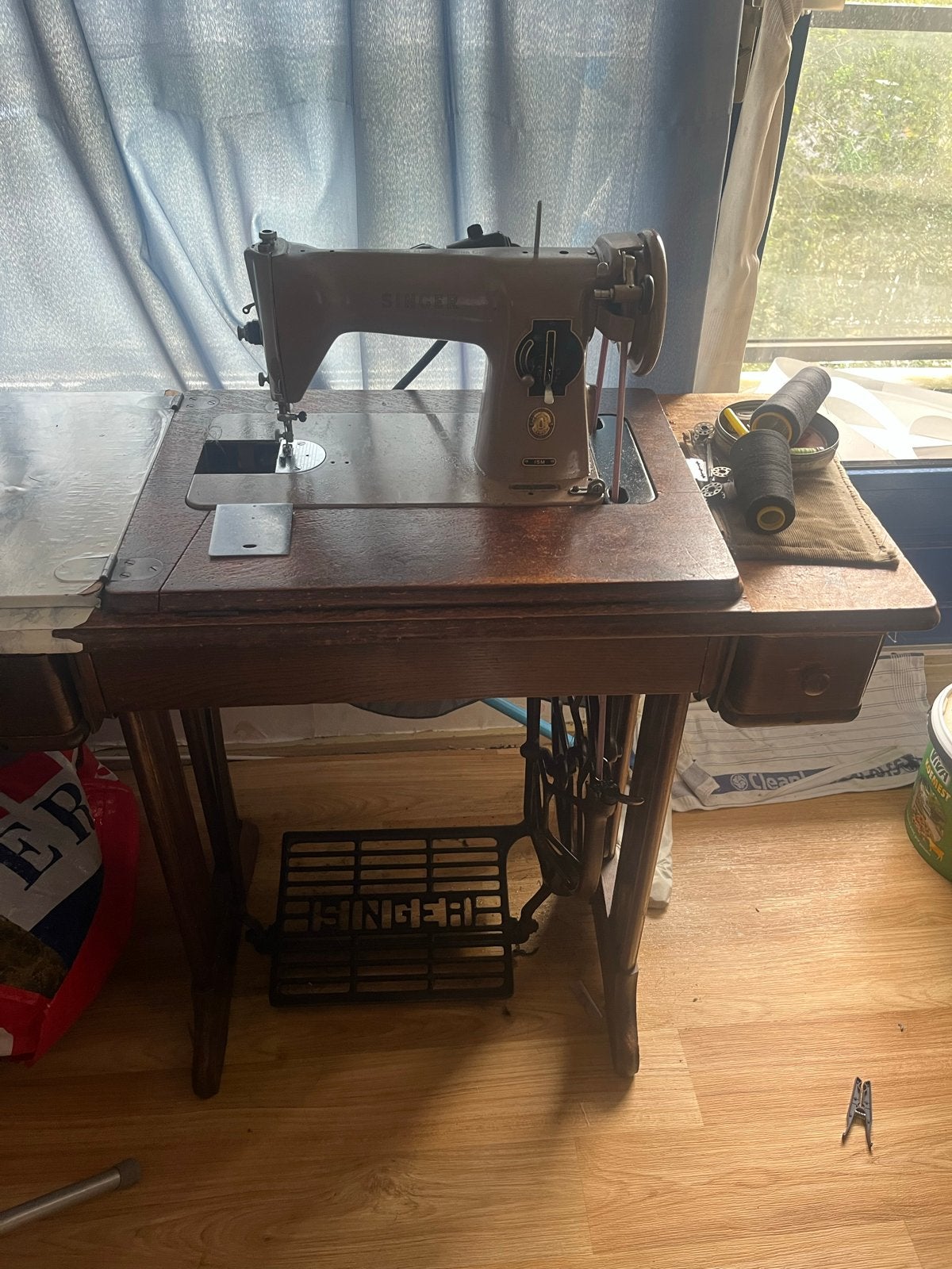 Vintage Singer Naaimachine met Meubel - Perfect voor Hobbyis, Ophalen
