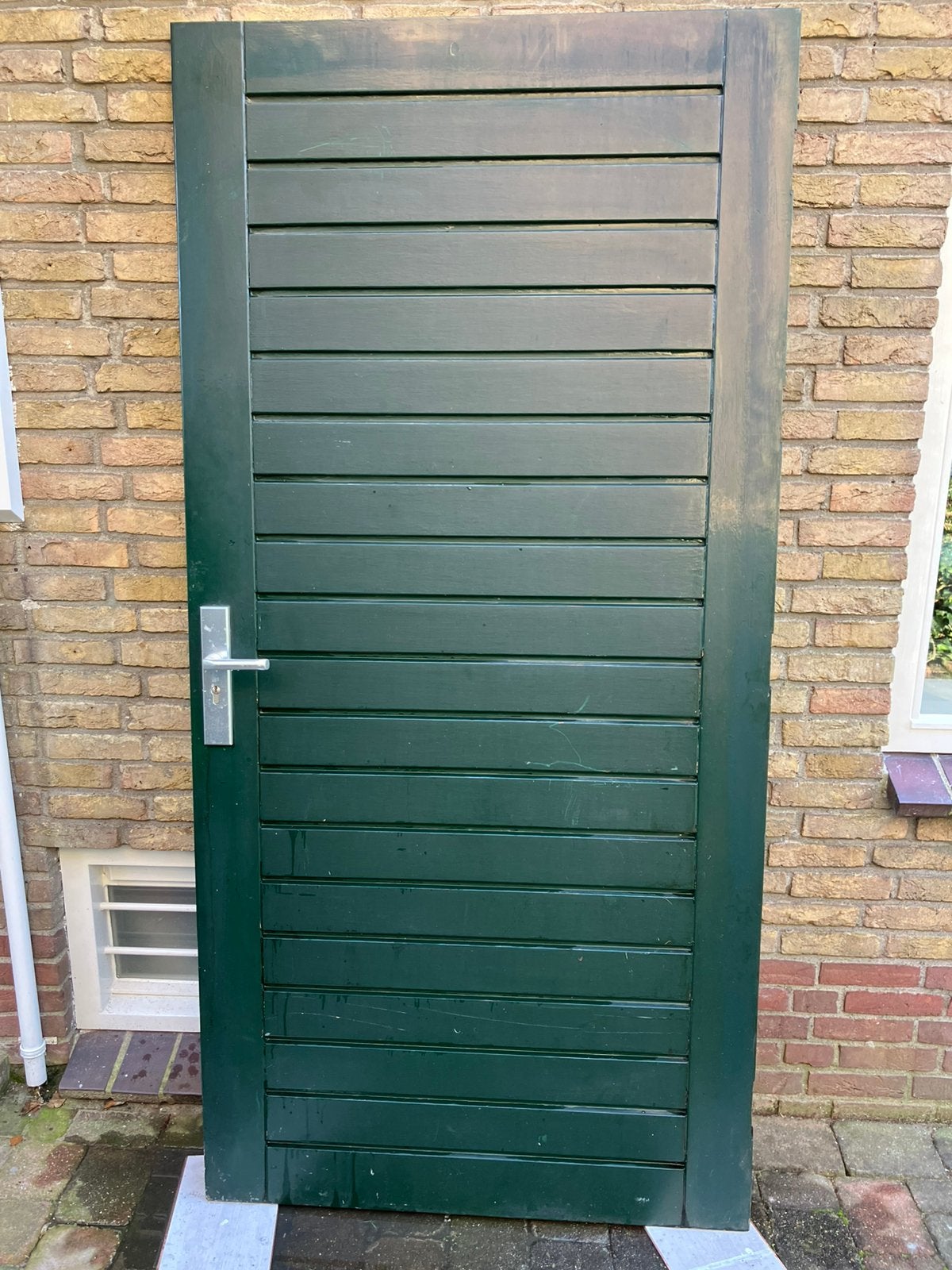 Hardhouten tuindeur schuurdeur garagedeur buitendeur 103cm, 100 tot 120 cm, Gebruikt, Overige typen, Ophalen of Verzenden