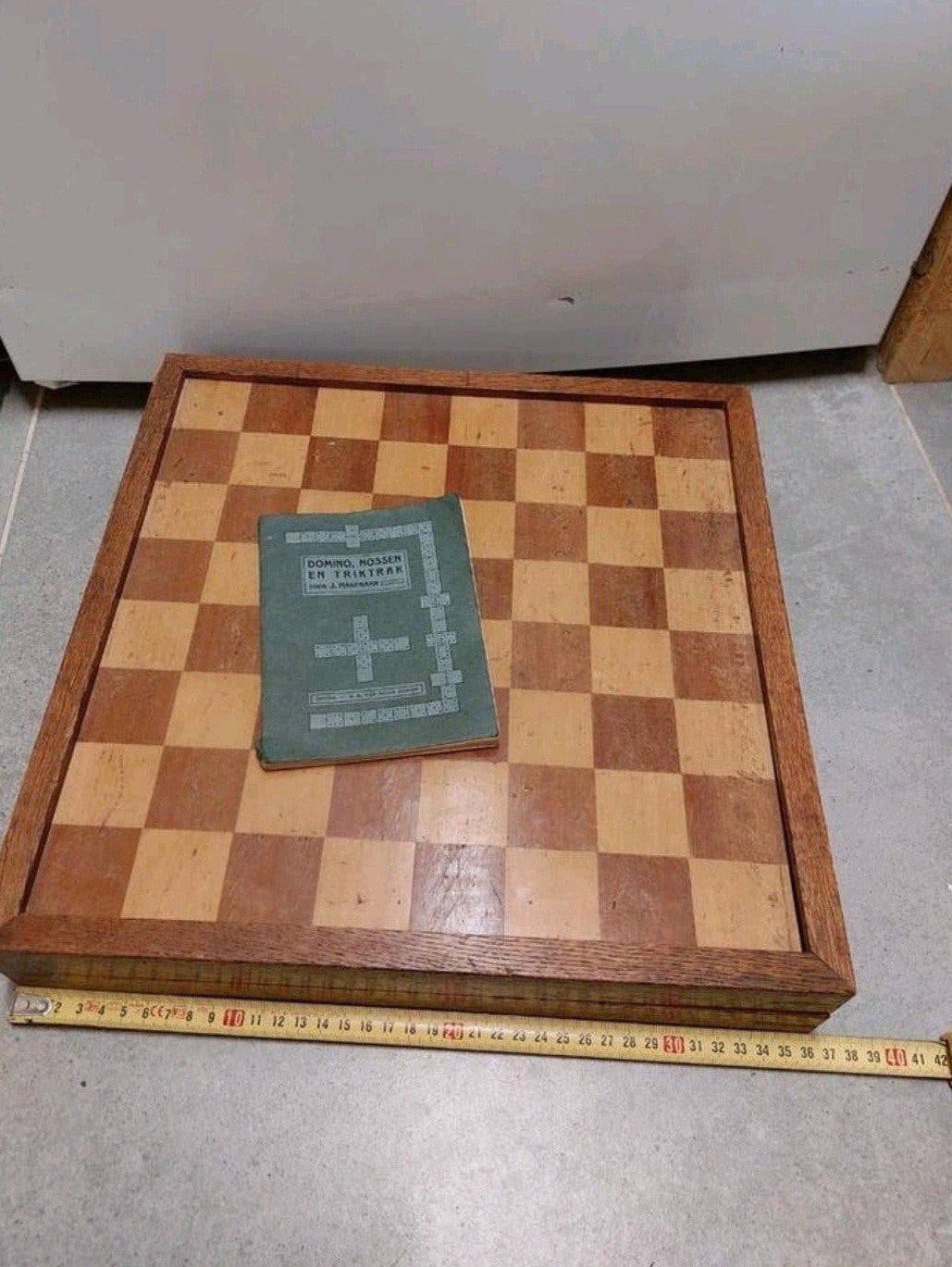 Vintage retro antiek? Eiken nossen Dambord trik trak bord
Zo, Ophalen of Verzenden