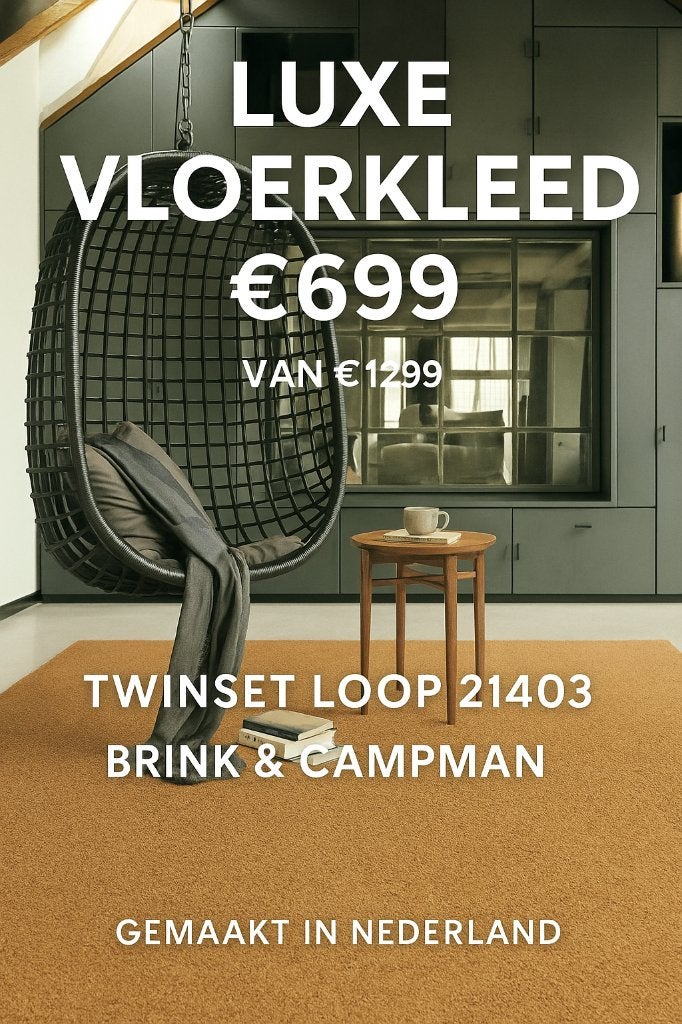 Brink & Campman Twinset Loop vloerkleed – NU voor €699, Huis en Inrichting, Stoffering | Tapijten en Kleden, Ophalen of Verzenden