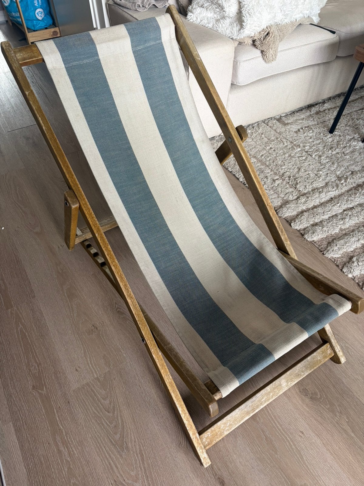 Southsea Deckchairs Wooden Beach Chairs – 8 Available, Ophalen, Zo goed als nieuw, Hout