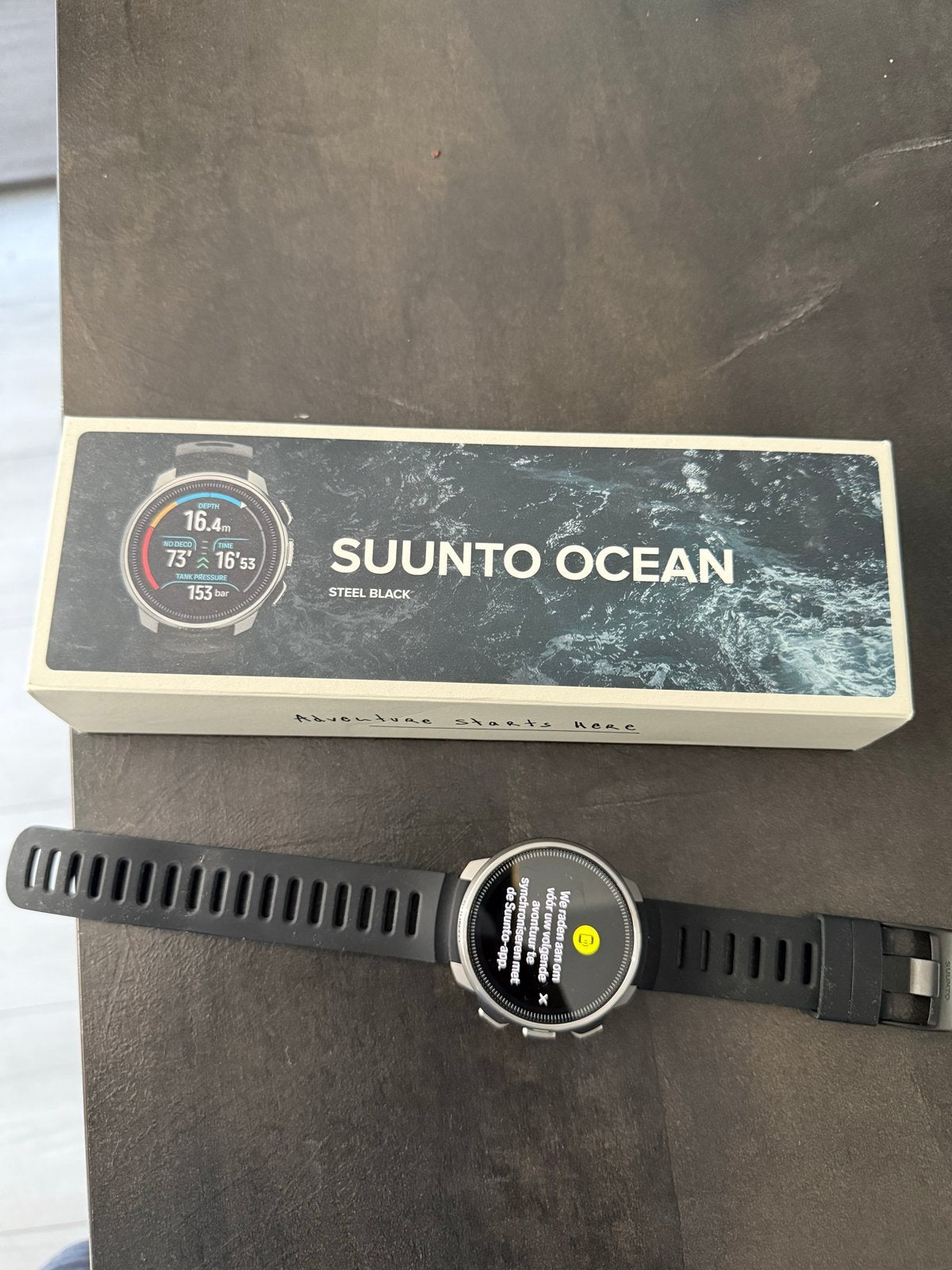 Suunto Ocean Steel Black duikcomputer/smartwatch, Sieraden, Tassen en Uiterlijk, Sporthorloges, Afstand, Zwart, Ophalen of Verzenden
