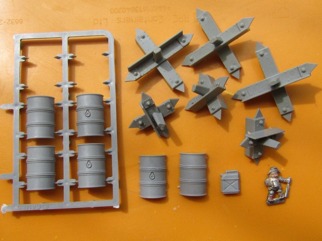 Warhammer 40k / Barrels + Tank Traps, Hobby en Vrije tijd, Verzenden, Zo goed als nieuw, Warhammer 40000, Figuurtje(s)