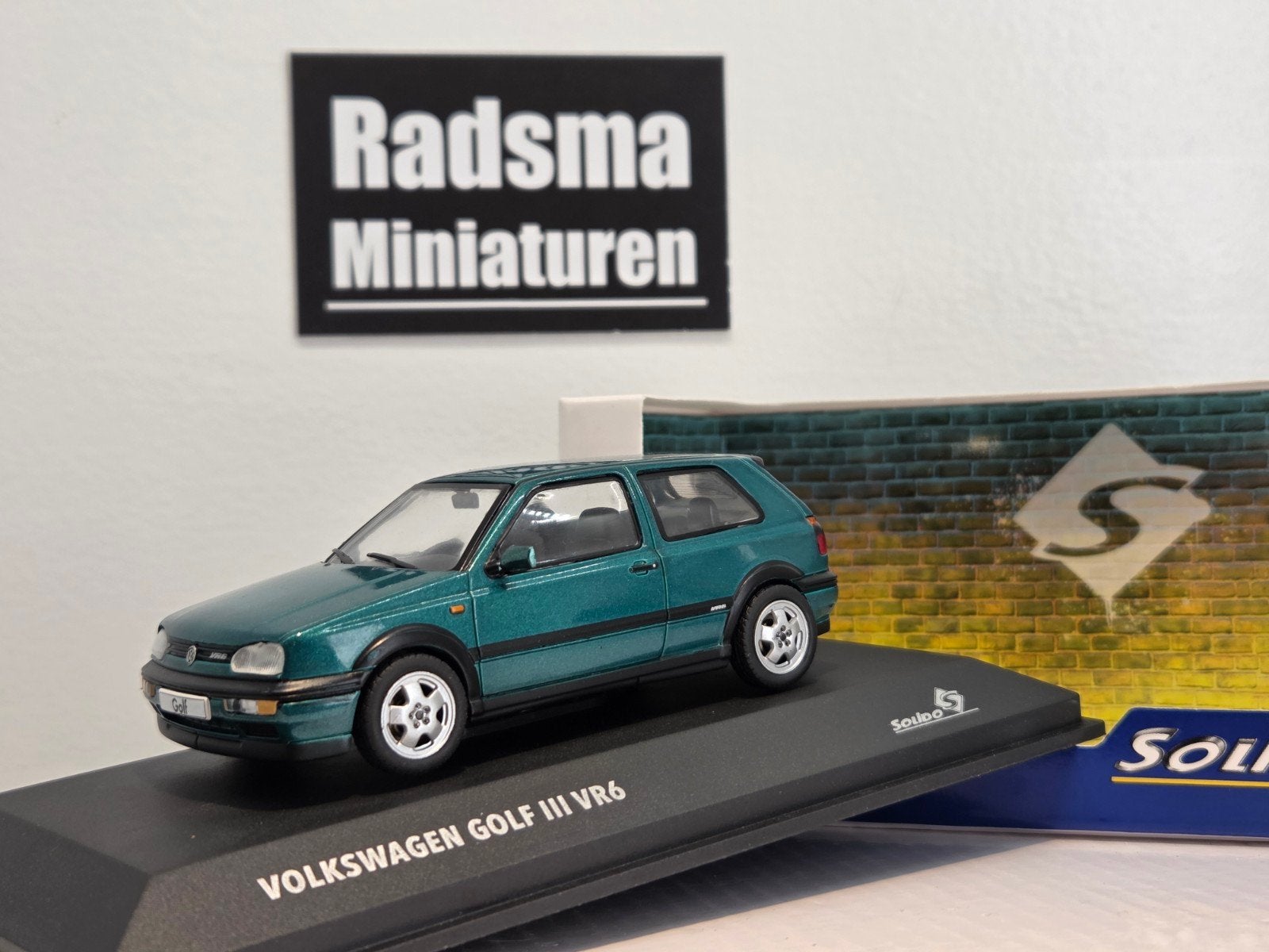Volkswagen Golf 3 Vr6 - Groen - 1:43 Solido, Hobby en Vrije tijd, Modelauto's | 1:43, Auto, Solido, Nieuw, Ophalen of Verzenden