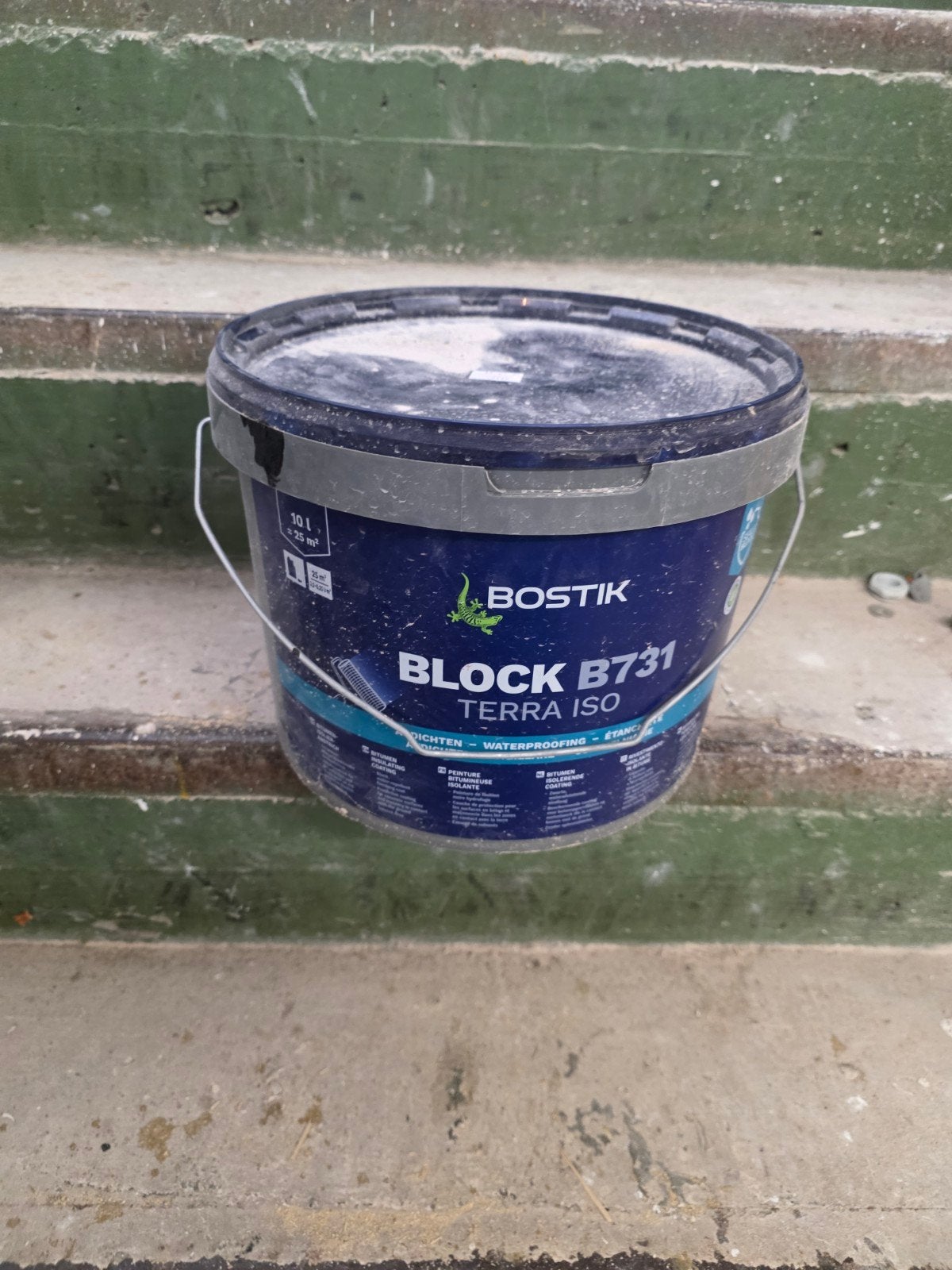 Bostik Block B731 Terra Iso - 10L Waterdichting, Overige kleuren, 5 tot 10 liter, Ophalen of Verzenden, Verf