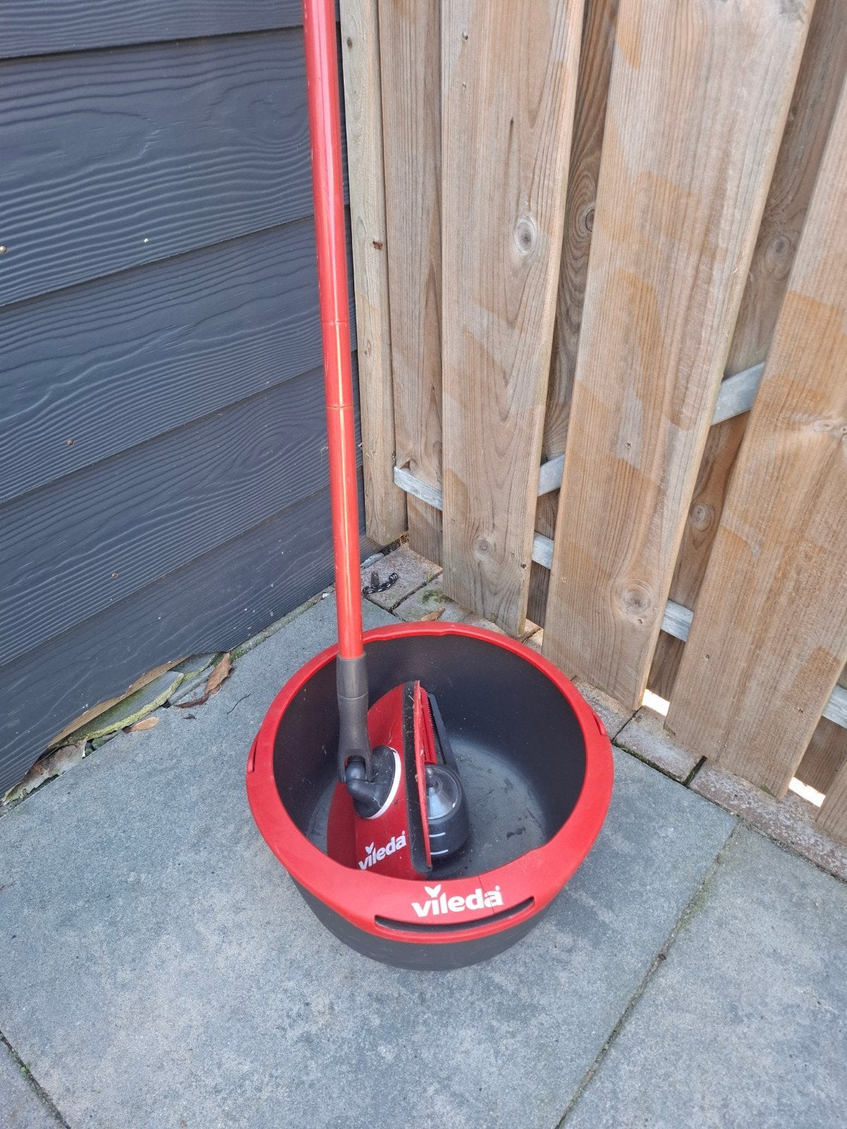 Vileda emmer met wringer en mop, Ophalen of Verzenden, Dweilemmer, -bak, of -wagen