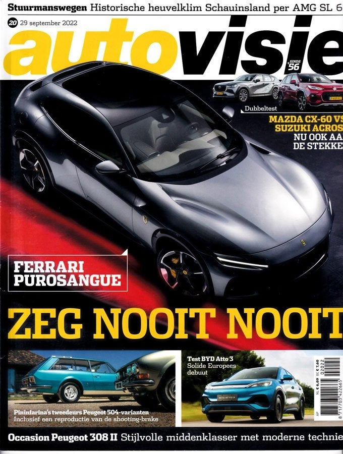 Autovisie 20 2022 : Peugeot 504 / 308 - Range Rover Sport, Ophalen of Verzenden, Gelezen, Algemeen