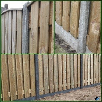 betonpalen beton schutting palen antraciet planken platen, Ophalen, Overige materialen, 6 meter of meer, Nieuw