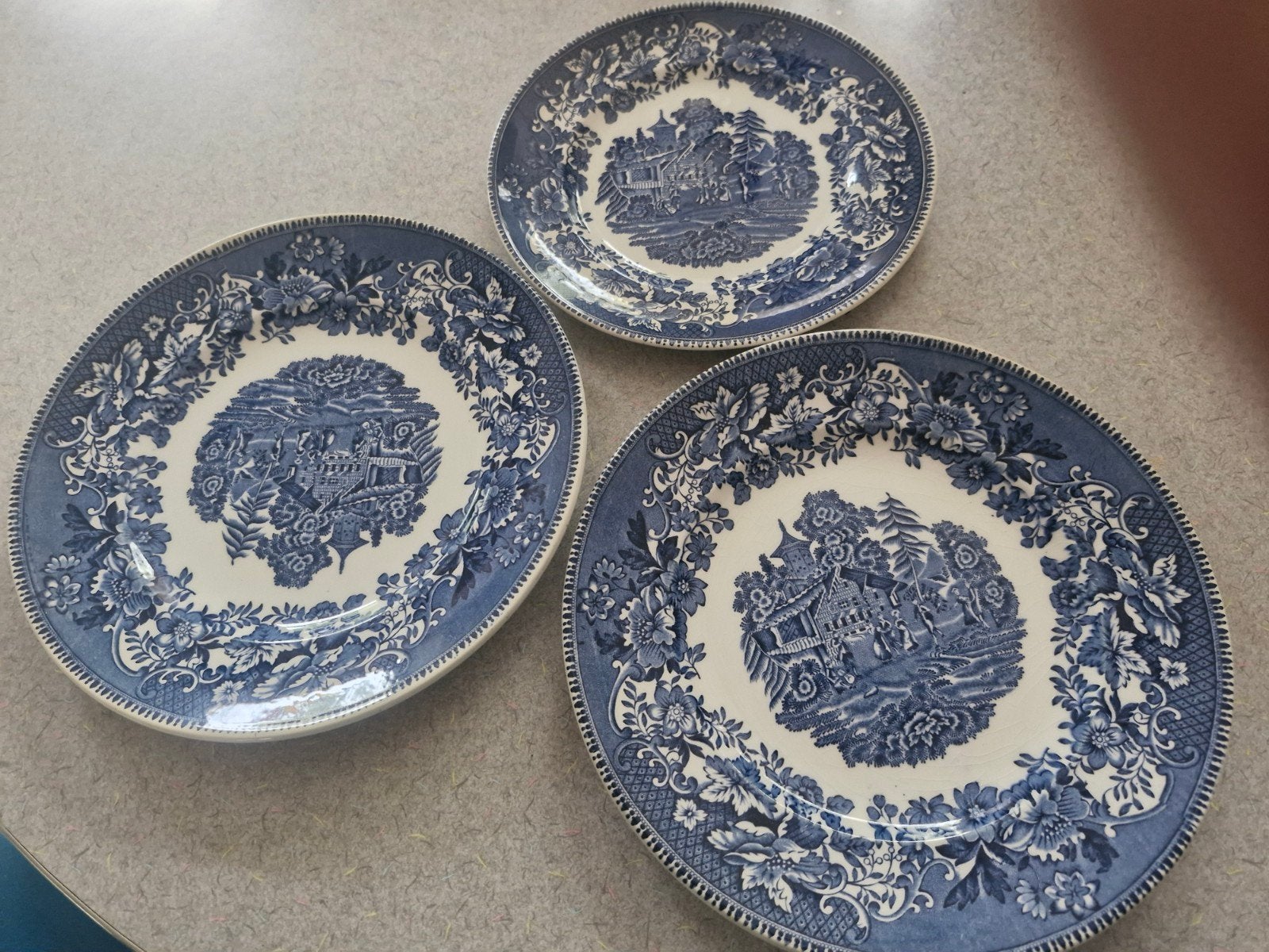 Vintage set Engelse borden - Royal Tunstall, Antiek en Kunst, Ophalen of Verzenden