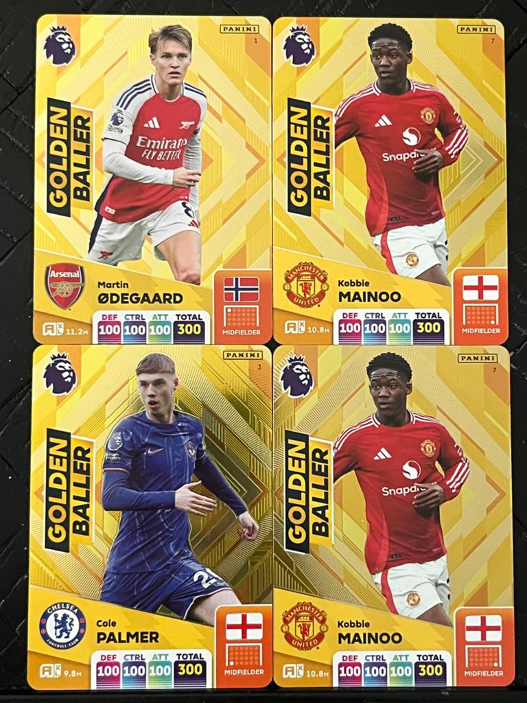 Panini Adrenalyn XL Premier League 2024 Golden Baller, Ophalen of Verzenden, Nieuw, Buitenlandse clubs, Spelerskaart