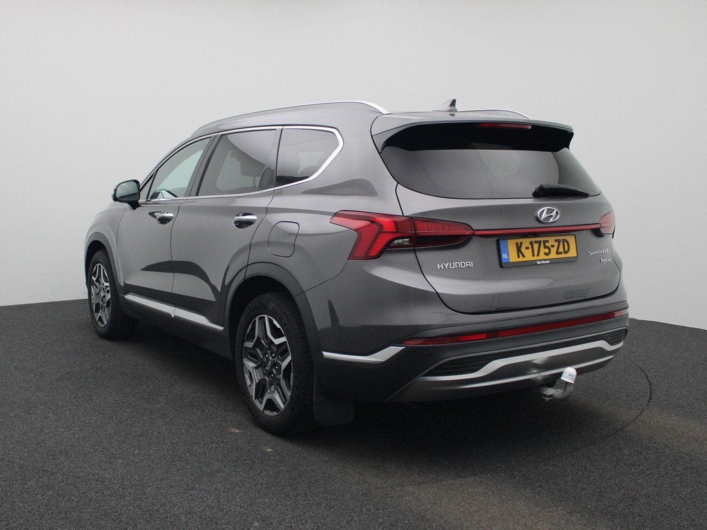 Hyundai Santa Fe 1.6 T-GDI HEV Premium Sky 7p. | Automaat |, Auto's, Hyundai, 12 maanden, Santa Fe, Gebruikt, Euro 6