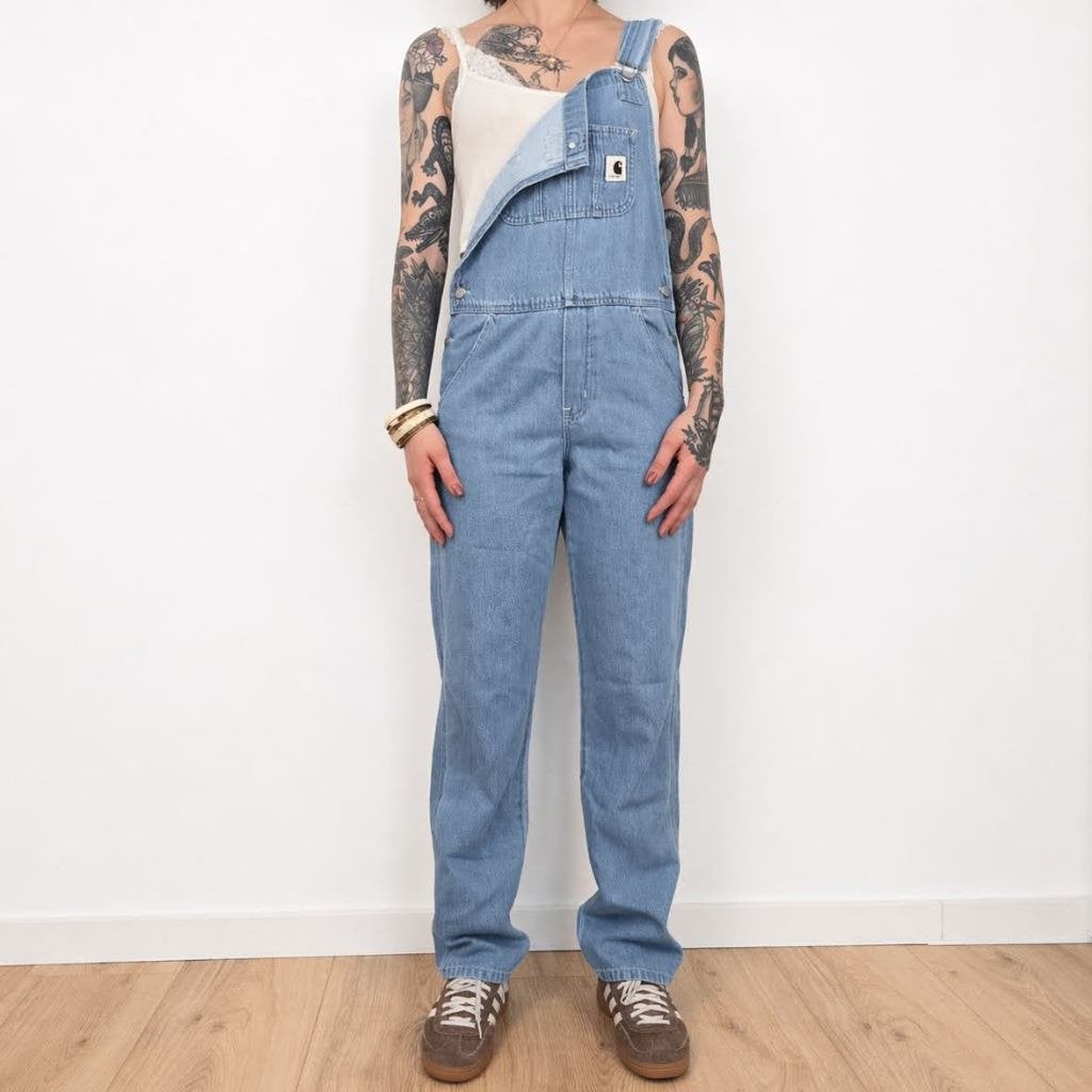 Carhartt Lichtblauwe Tuinbroek Dames XS, Blauw, Ophalen of Verzenden, Zo goed als nieuw, N.v.t
