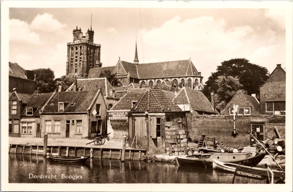 Dordrecht - 12 oude ansichtkaarten V, Verzenden, 1940 tot 1960, Gelopen, Zuid-Holland