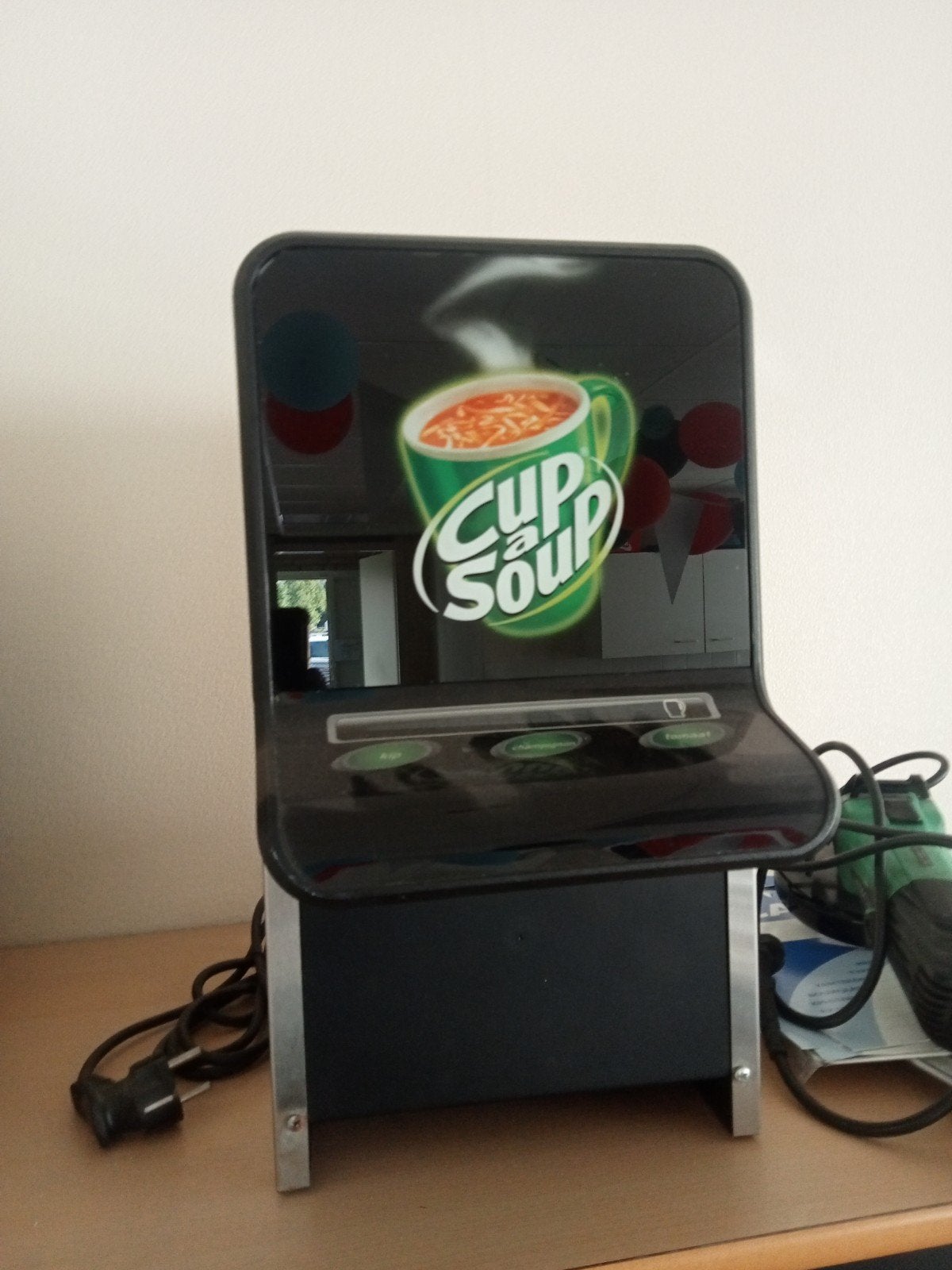Cup-a-Soup automaat - RVS behuizing, Ophalen of Verzenden, Gebruikt