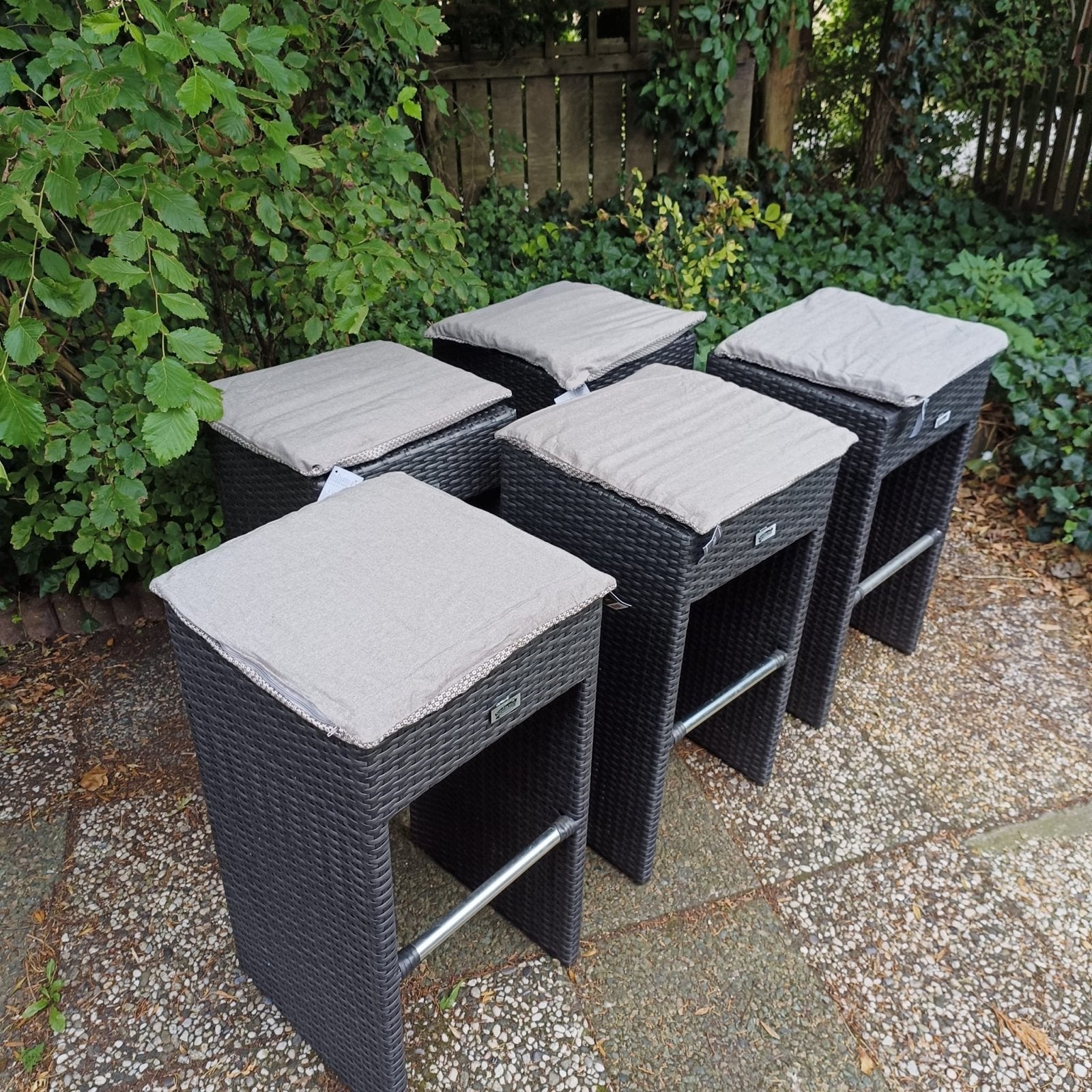 5x Sediamo Horecameubilair Krukken met Voetsteun, Kunststof, 5 krukken of meer, Met voetsteun, 60 tot 90 cm