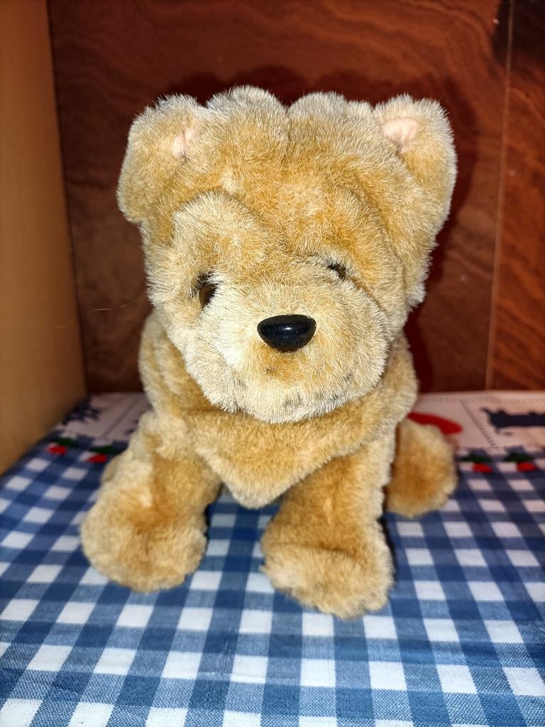 Sharpei hond knuffel Dinotoys 21 cm, Kinderen en Baby's, Speelgoed | Knuffels en Pluche, Zo goed als nieuw, Ophalen of Verzenden
