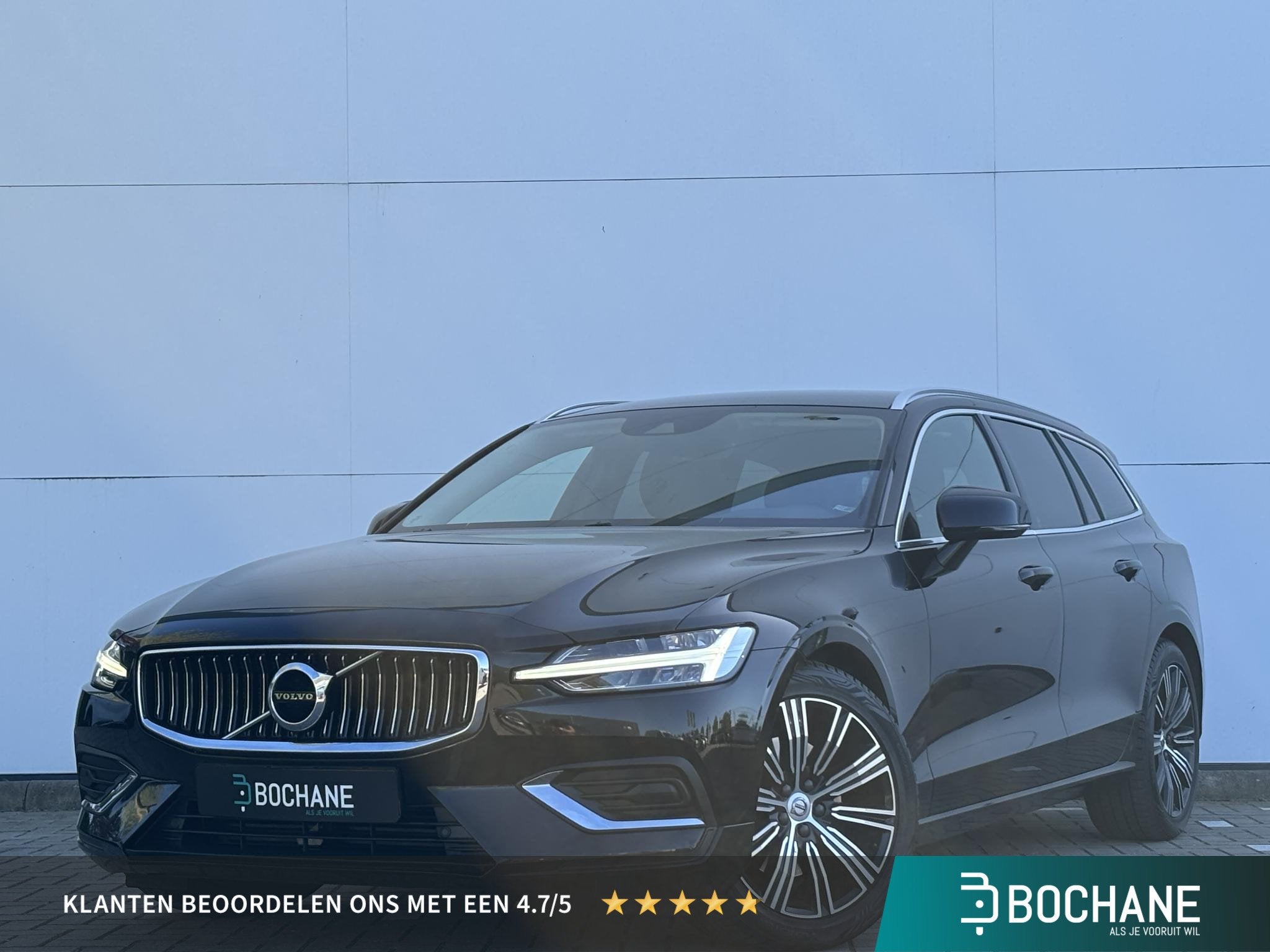 Volvo V60 2.0 T4 Inscription | Leder | Camera |, Auto's, Volvo, Euro 6, 1969 cc, Zwart, 1603 kg
