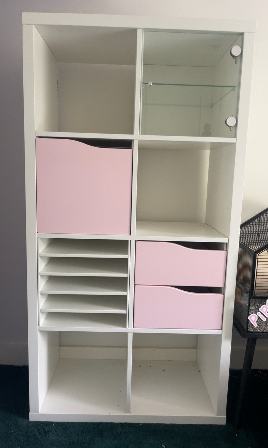 Ikea Kallax opbergkast met inzet-stukken, Ophalen, 25 tot 50 cm, Minder dan 100 cm