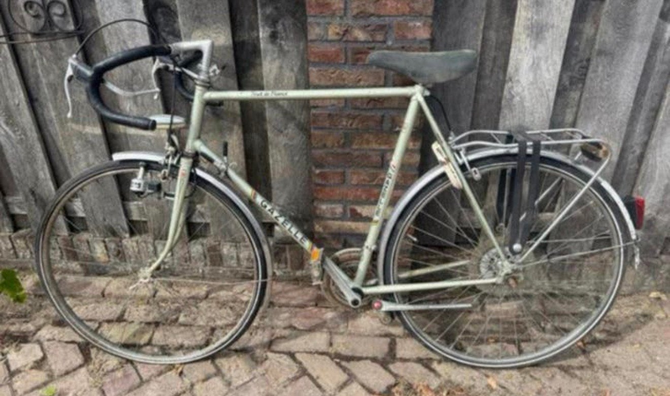 Vintage race fiets Gazelle, Ophalen