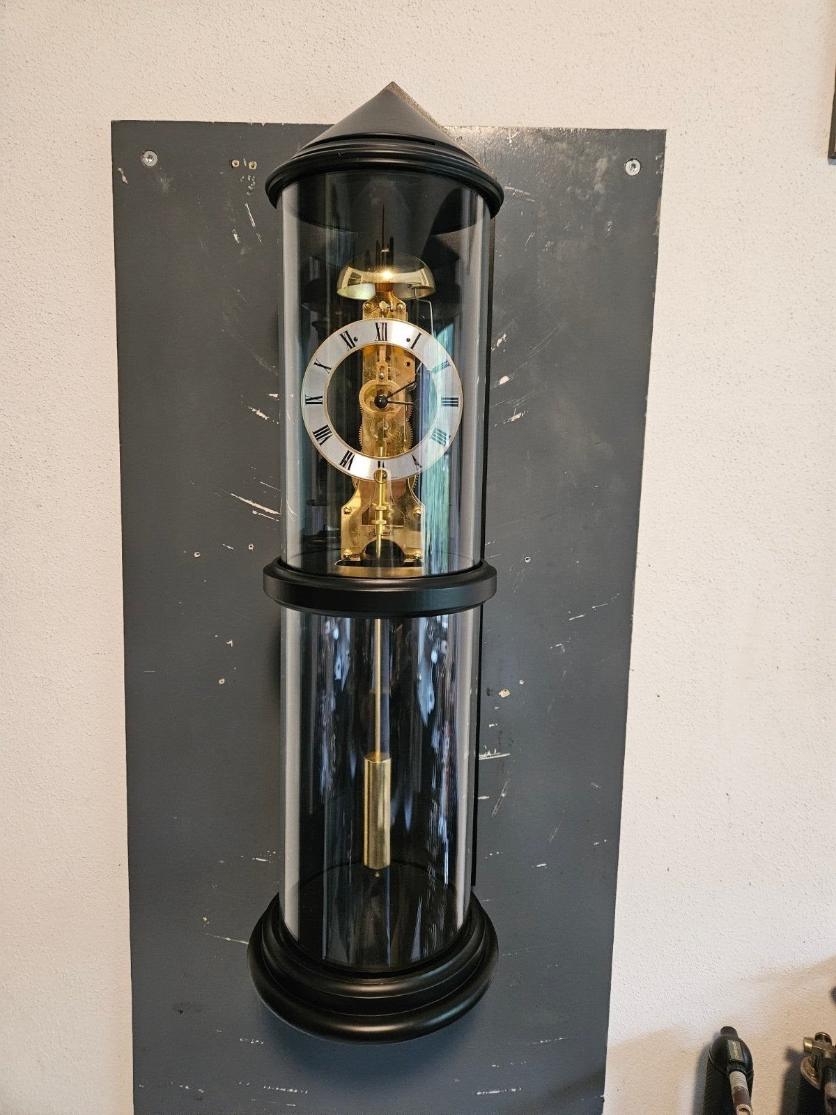 mooie skelet klok met dwang 70 cm lang, Ophalen of Verzenden
