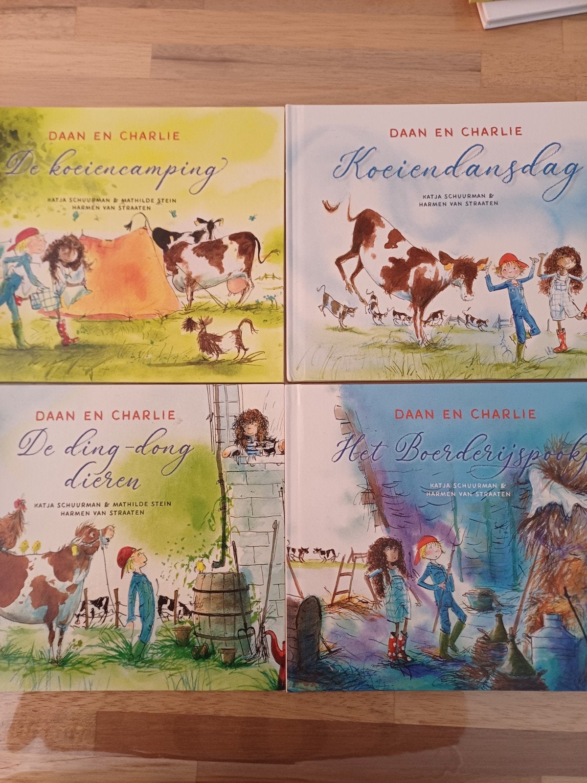 Daan en Charlie 4 prentenboeken in nieuwstaat, Ophalen of Verzenden, Zo goed als nieuw, Katja Schuurman, Mathilde Stein, Fictie algemeen