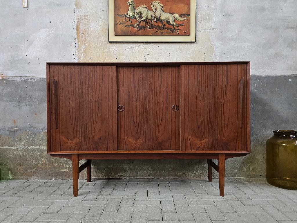 XL Deens Design Dressoir met Bar | Teak Kast Sideboard DM5