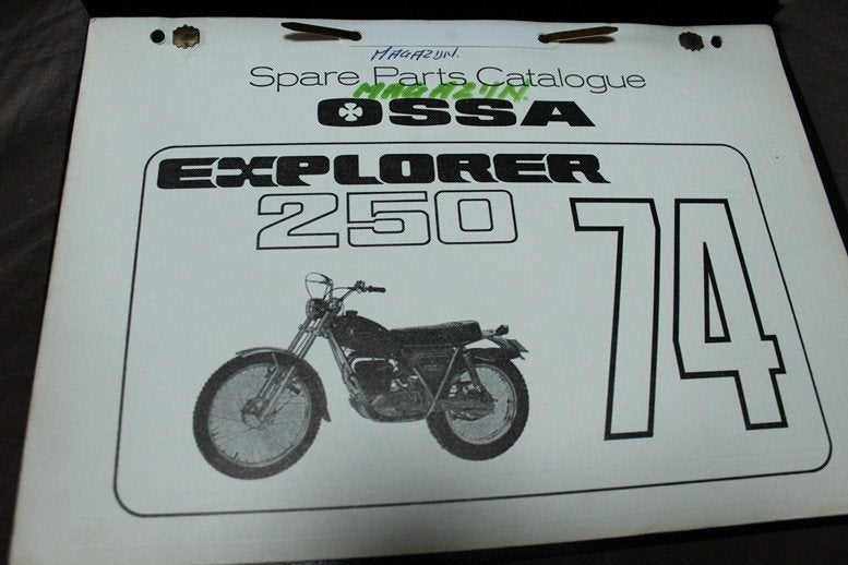 OSSA 250 Explorer 1974 motorcycle parts catalogue, Motoren, Ophalen of Verzenden, Overige merken