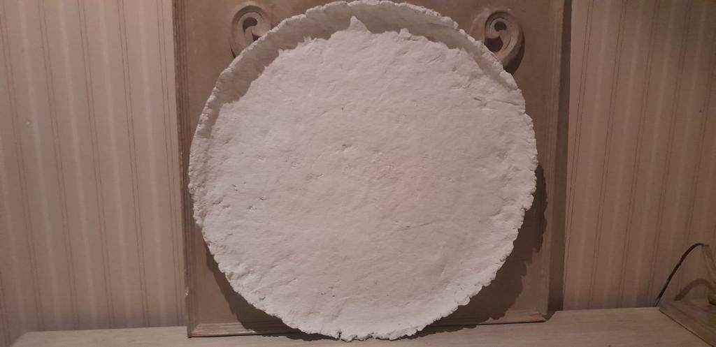 Papier maché  onderbord, Ophalen of Verzenden, Rond, Metaal