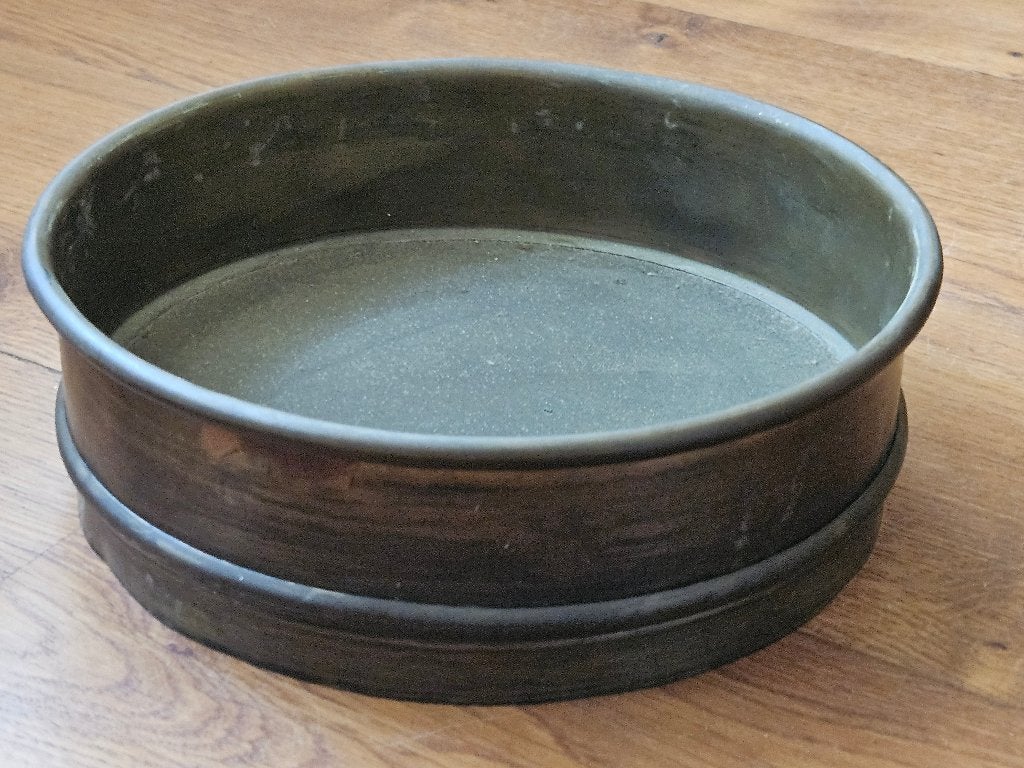 Vintage koperen zeef 20 cm, Ophalen of Verzenden