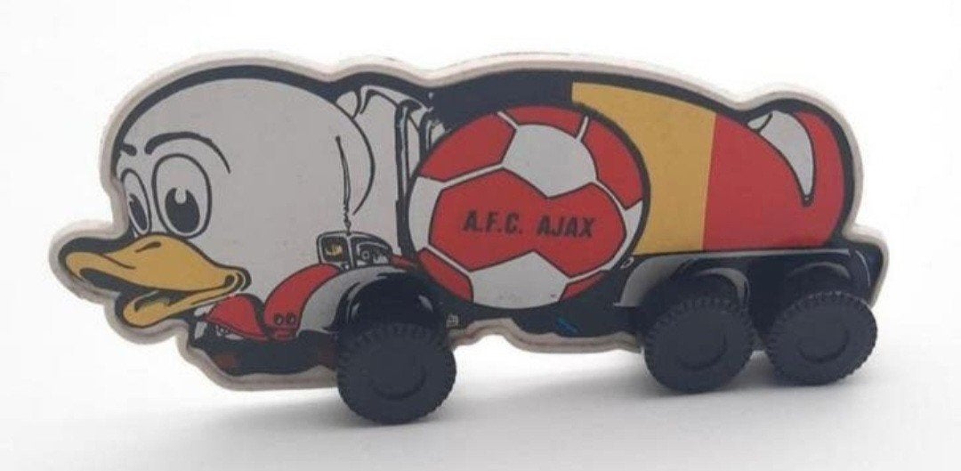 Vintage Duck Truck Nederlandse vlag en Belgische vlag erop, Ophalen of Verzenden, Gebruikt