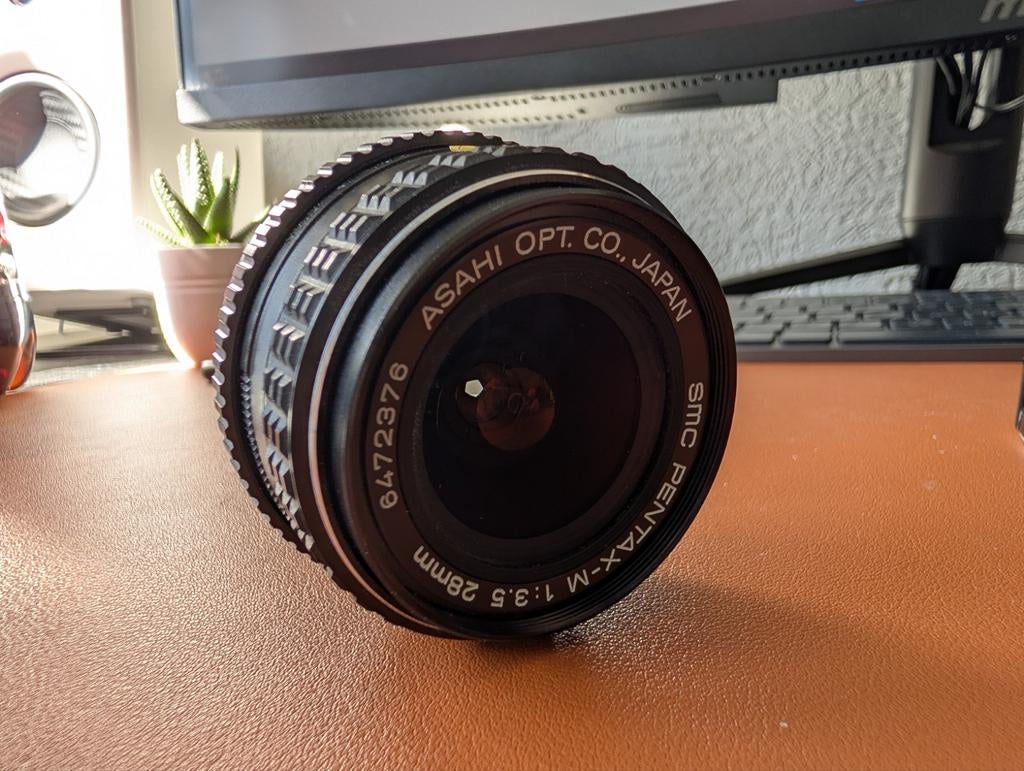 Pentax-M 28mm f3.5 SMC, Audio, Tv en Foto, Fotografie | Lenzen en Objectieven, Ophalen of Verzenden, Zo goed als nieuw, Groothoeklens