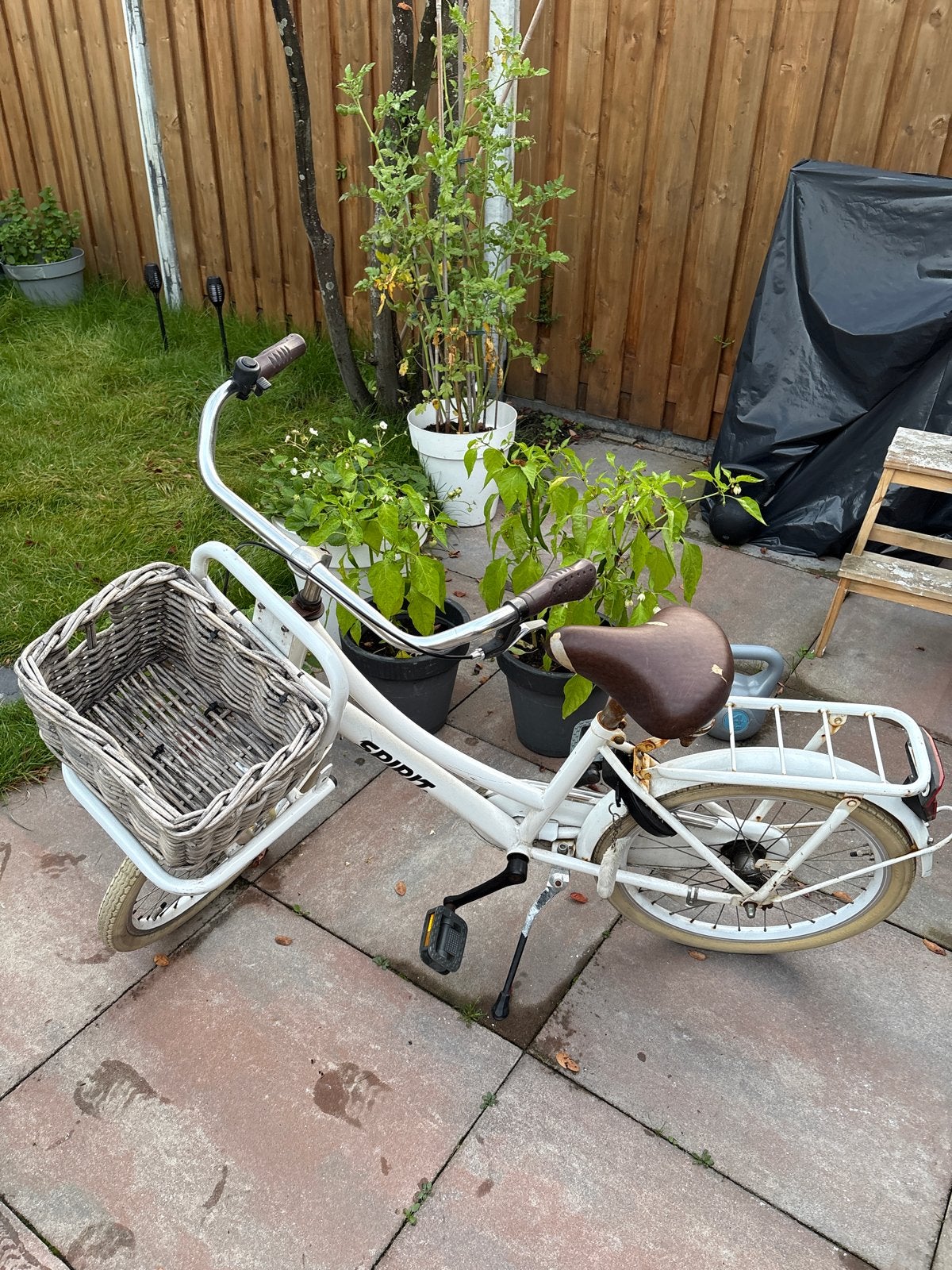 Kind - Spirit fiets met mand - opknapper, Overige merken, Terugtraprem, Gebruikt, Ophalen of Verzenden