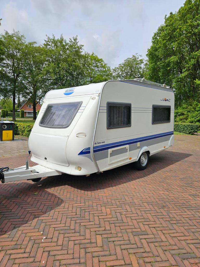 Hobby 400 sb de Luxe Nieuwe Voortent, Caravans en Kamperen, Hobby, Schokbreker, Bedrijf, Treinzit