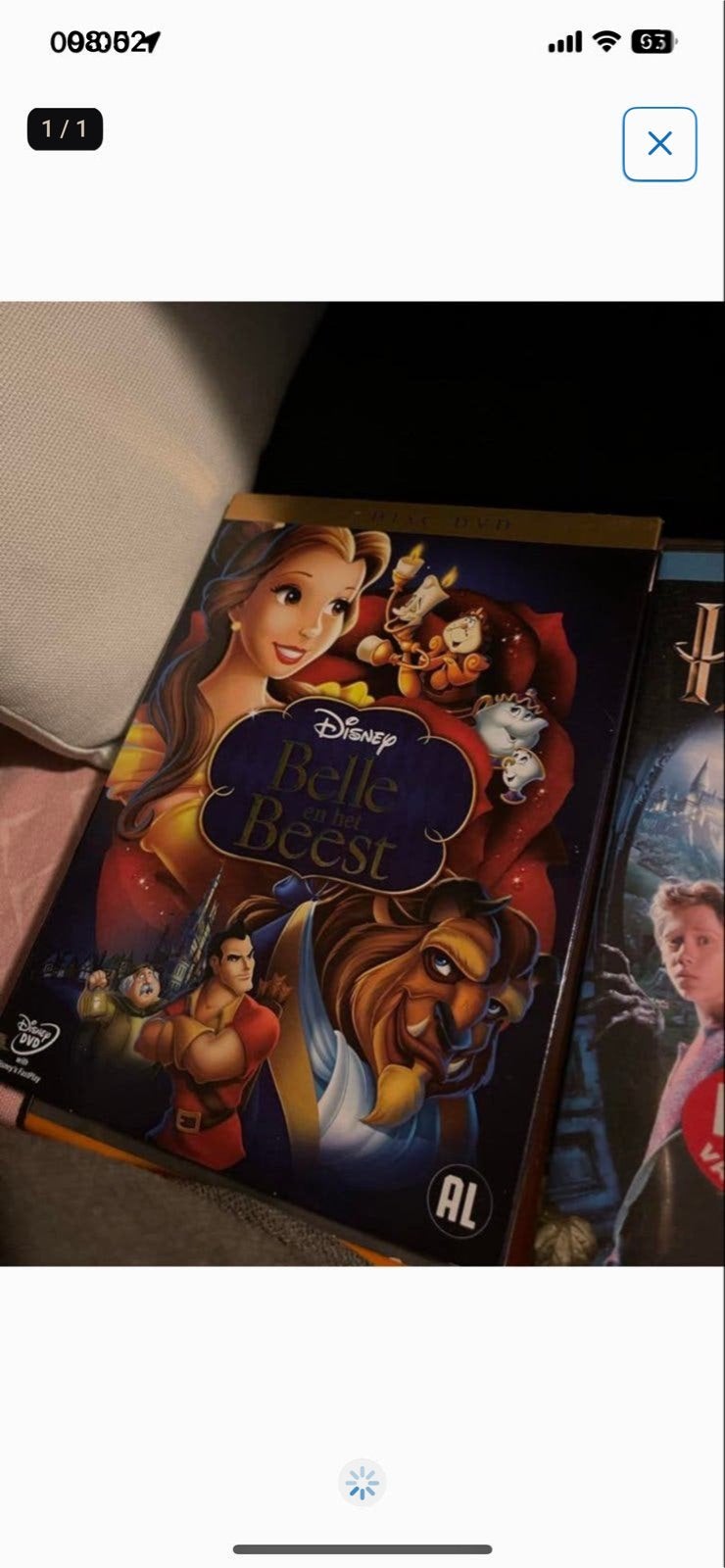 Disney Belle en het Beest DVD, Gebruikt, Alle leeftijden, Familie, Film
