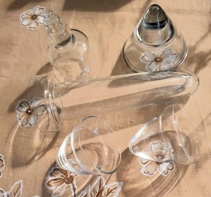 TK LAMP KROONLUCHTER GLAS SCHERM KELK KAP OLIE GLANS HALOGEE, Ophalen of Verzenden, Zo goed als nieuw, Glas, Minder dan 50 cm