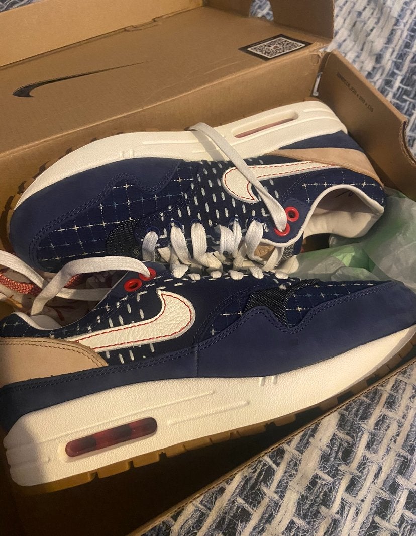 Nike Air Max 1 DNHM, Ophalen, Blauw, Nieuw, Sneakers of Gympen