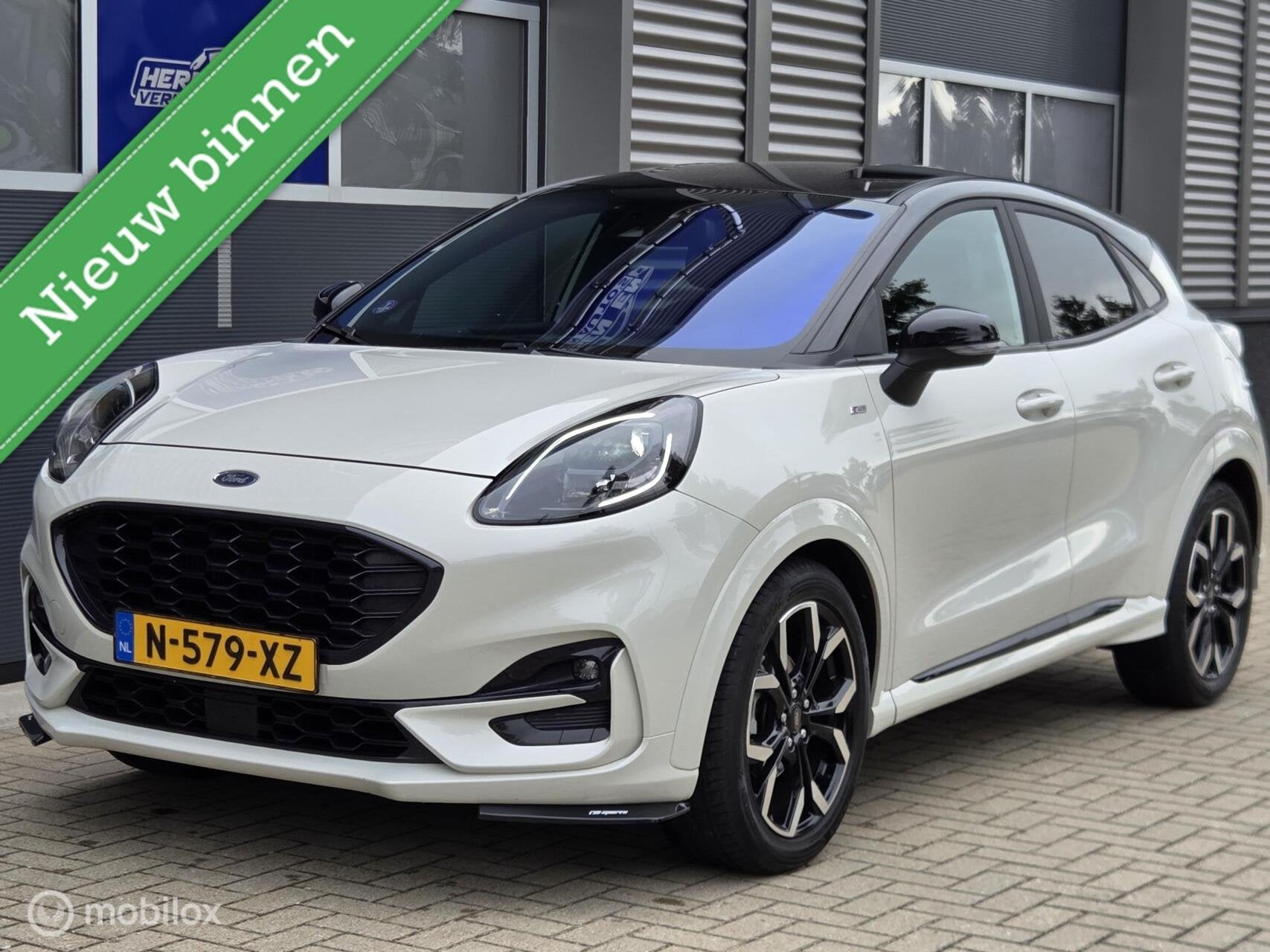 Ford Puma 1.0 EcoBoost Hybrid ST-Line vol opties!, Voorwielaandrijving, Euro 6, Wit, Bedrijf