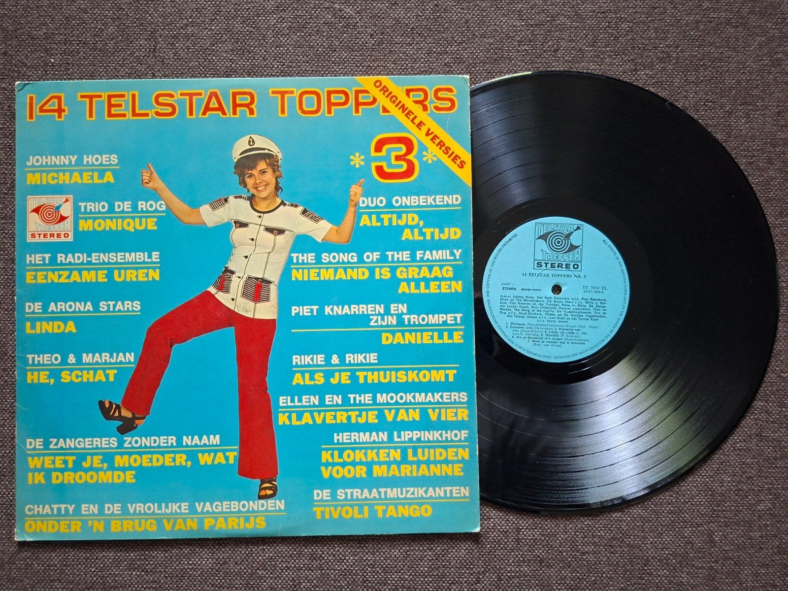 14 Telstar Toppers *3* Originele Versies vinyl LP, Cd's en Dvd's, Vinyl | Nederlandstalig, LP, Gebruikt, Ophalen of Verzenden