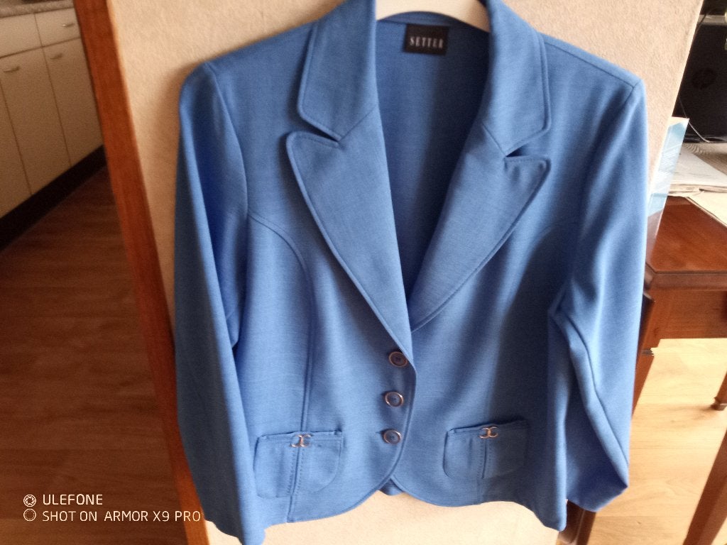NIEUW konings blauwe blazer  SETTER 42, Blauw, Maat 42/44 (L), Nieuw, Ophalen of Verzenden